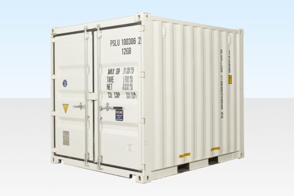 Contenedor De Envío De 10 Pies (Un Viaje) Blanco (Ral 9003)