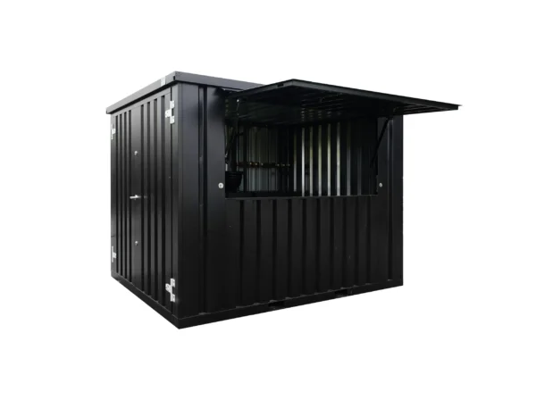 Contêiner de barra removível XL 3 x 2 metros Black RAL 9005