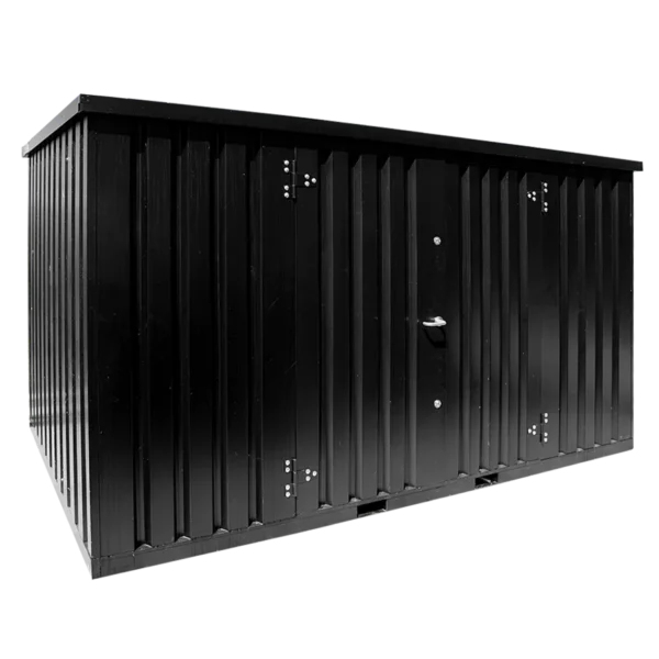 Recipiente de armazenamento de 4 x 2 metros – com porta de tamanho grande duplo