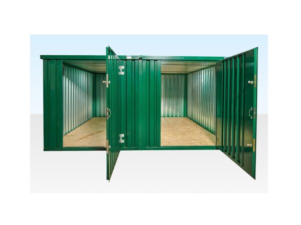 Kit de contêiner de link de lado plano de 3m x 4,2m (revestimento em pó)