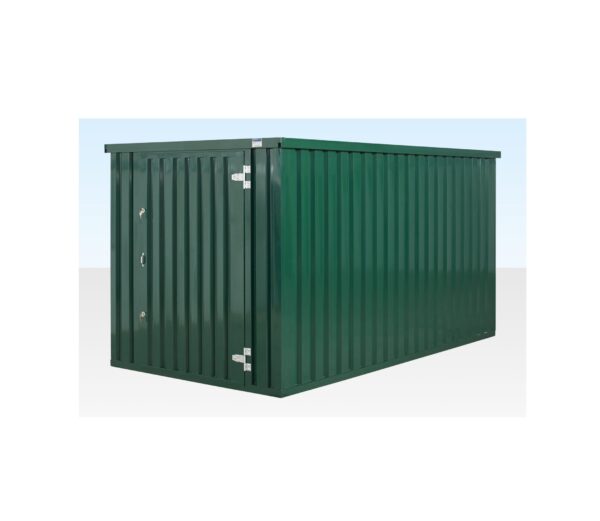 Recipiente de armazenamento plano 4m x 2,1m com revestimento em pó